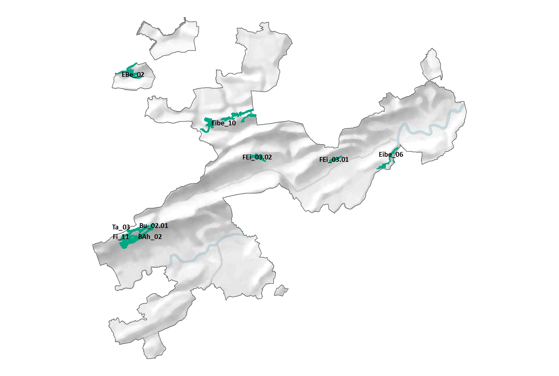 Generhaltungsgebiete im Kanton Schaffhausen (Anzahl: 9, Stand 16.11.2023)